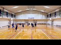 2025 1 13 volleyball 練習ゲーム⑤5対5 15点マッチ