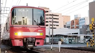 [2023.3.18改正で廃止] 名鉄岐阜駅/５番ホームいっぱいから発車する６両編成 各務原線 平日6:18発・普通|豊橋ゆき 3104F+3314F (2023.3.14撮影)