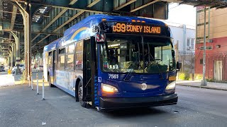 2018 XD40 #7561 on the D99 to Coney Island Leaving Bay 50th Street