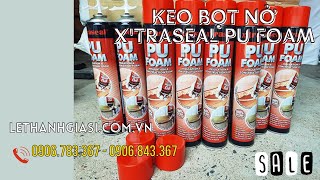 BÁO GIÁ KEO BỌT TRƯƠNG NỞ X'TRASEAL PU FOAM 12 CHAI THÙNG KÈM VÒI GIÁ RẺ