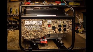 Champion generator 3/4000 watts