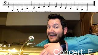 Tuba Basic Scales: F