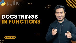 Docstrings in Functions | The Complete Python Course | Basic to Advance | Python Tutorial