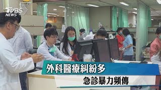 外科醫療糾紛多　急診暴力頻傳