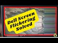 How to solve Dell laptop screen flickering simple method | laptop screen flickering | All laptops |