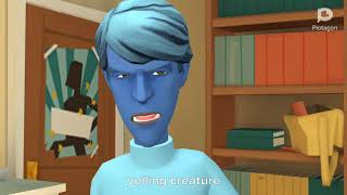 Yelling creature makes a grounded video out of yelling creature and gets grounded