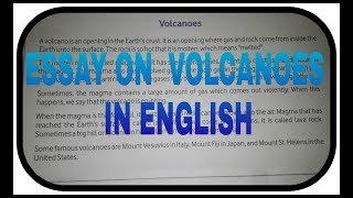 A Short Essay on Volcanoes