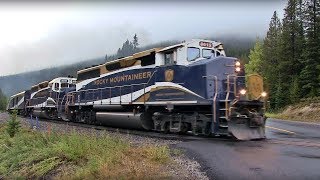 CP Train Spotting HD: RMRX 8012 \u0026 8017 Tours RMR 10R East Near O'Hara Lake 6/11 9/22/18