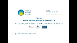 PD 10 - National Responses to COVID-19 - World Health Summit 2020