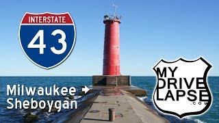 Milwaukee to Sheboygan on Interstate 43: Time-lapse