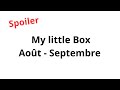 Spoiler My little Box Août - Septembre 2023