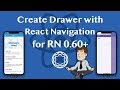React Navigation Drawer Tutorial with React Native 0.60+ | Combine DrawerNavigator & StackNavigator