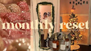 getting ready for december | monthly reset + decorating for Christmas