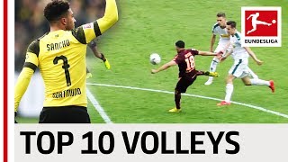 Top 10 Volley Goals in 2018/19 - Lewandowski, Jovic, Sancho & Co.