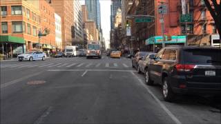 FDNY RESCUE SERVICES TRUCK, BEING ESCORTED BY NYPD, RESPONDING TO BUILDING COLLAPSE IN MANHATTAN.