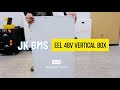 The New#JKBMS#Akku#DIY with EEL 48V Vertical Standing Battery Box with wheels#48Vbattery