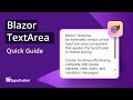 Blazor TextArea: The Ultimate Feature Walkthrough