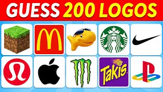 Guess the Logo in 3 Seconds | 200 Famous Logos | Logo Quiz 2023