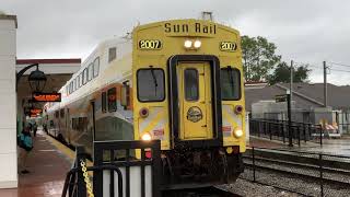 SunRail 107 pushes a inbound SunRail Orlando, FL