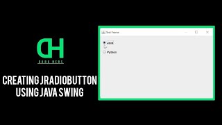 Creating JRadioButton using Java Swing