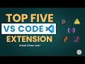5 Best VS Code Extensions for PRO WEB Developers