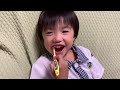 らんらん【最強3歳】no162 激辛ぷっちょを食べたのどっち？