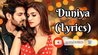 Duniya (Lyrics) -  Akhil & Dhvani Bhanushali, Luka Chuppi  Kartik Aryan & Kriti Sanon