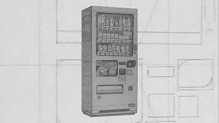 How To Draw a Japanese Vending Machine In Perspective