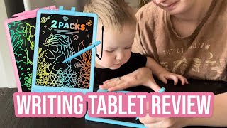 Drawing Tablet Review | 2pack Lcd Writing Tablet for Kids, Colorful Toddler Doodle Board