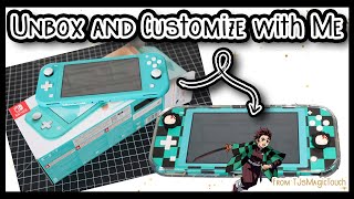 Unboxing | Turquoise Nintendo Switch Lite and Accessories | Customize with Me |