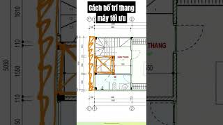 Cách bố trí thang máy tối ưu cho nhà phố. #thietkenhapho #thietkenhaong #nhadep #shorts #uphome