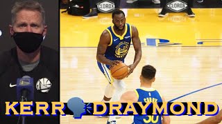 📺 Kerr: Draymond engaged on O = better defensively; Stephen Curry creates more shots than anybody