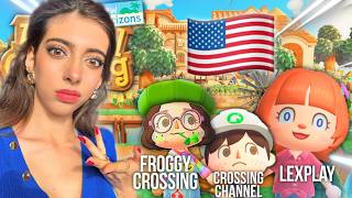 JE JUGE L’ÎLE DES YOUTUBEURS VERSION USA 🇺🇸 dans ANIMAL CROSSING NEW HORIZONS ! ✨💤