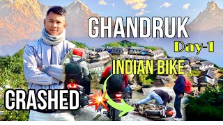 GHANDRUK YATRA || INDIAN BIKE CRASHED 😫|| MPG Vlog❤️