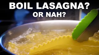 Do you have to boil lasagna noodles before baking?