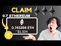 1 Day =0.5 ETH ~New Free Etherum mining site 2024~Get free Etherum~No Gas fees