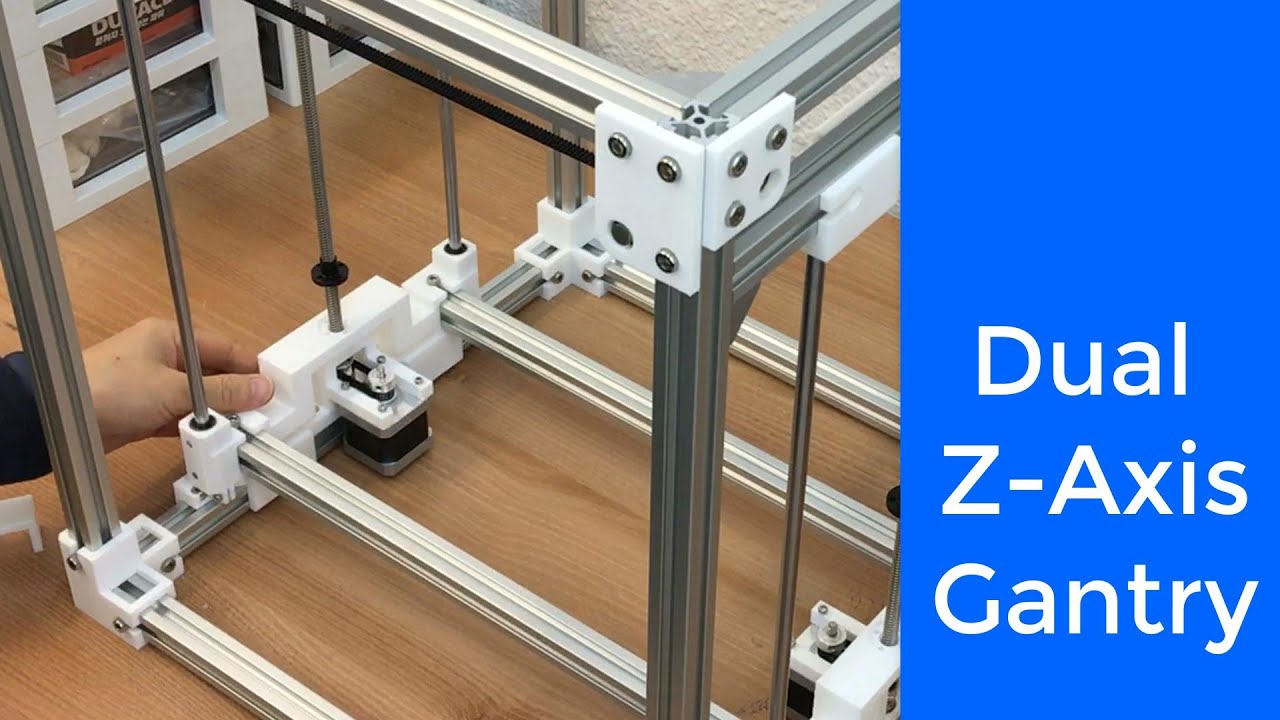 Ultimaker Style 3D Printer Build Tutorial 07 - Attaching Dual Z-Axis ...