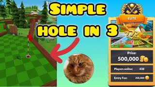 Simple hole in 3 on Pine Forest  in golf battle