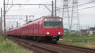 名鉄6047F+6807F+6030F 772ﾚ急行吉良吉田 大山寺駅～徳重・名古屋芸大駅間