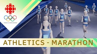 How does the marathon event work at the Olympics? | CBC Sports | #Paris2024