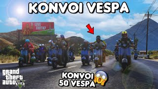 MOTOVLOG DAN KONVOI VESPA TERBESAR - GTA 5 ROLEPLAY