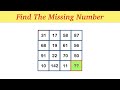 Find The Missing Number  - Table Missing Number Puzzle