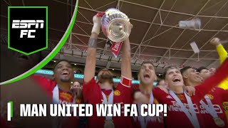 🏆 TROPHY TIME for Manchester United after defeating neighbors Manchester City in FA Cup Final 🏆