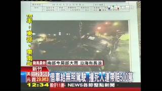 借車給無照駕駛　撞死人連帶賠500萬