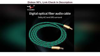 YYAUDIO HIFI 5.1 Digital Optical Audio Cable Toslink Cable 1m 1.5m 2m for TV box PS4 Speaker Wi