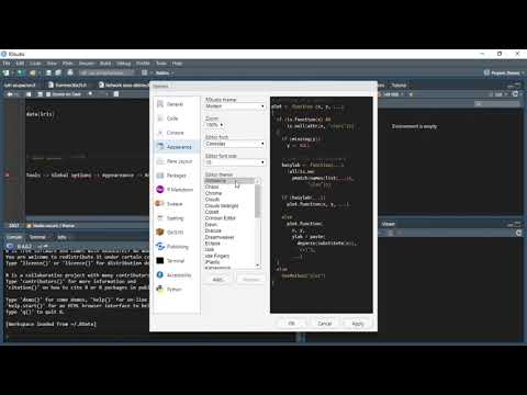 R | Modo Oscuro / Theme (dark Mode) - Rstudio - YouTube