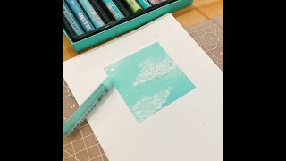 #油性粉彩 #油畫棒 #oilpastel #shorts Tiffany Green Cloud