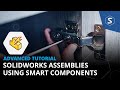 How to Insert & Create Smart Components | Advanced SOLIDWORKS Tutorial