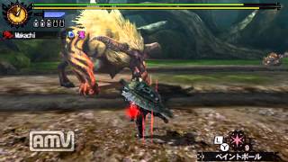 MH4 Lv100ラージャン ガチ盾斧 10分針 14'03\