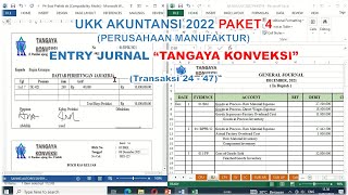 ENTRY JURNAL TANGAYA KONVEKSI SOAL UKK AKUNTANSI 2022